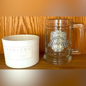 Los Angeles LA Lakers NBA Championship Collectible Glass Beer Stein Mug